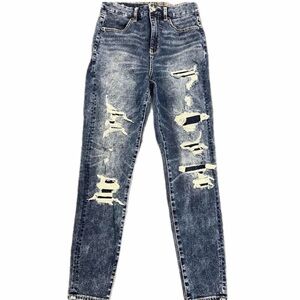 American Eagle Outfitters Blue Distressed Jeans